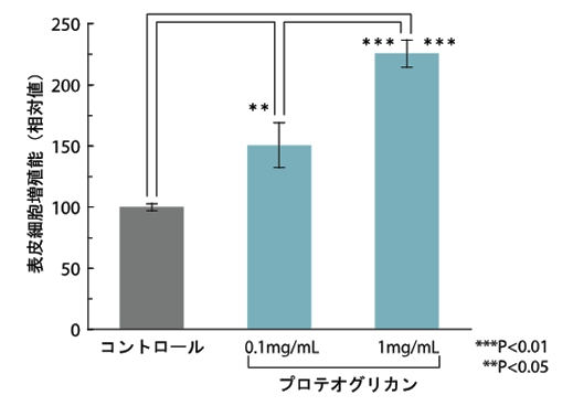 プロテオグリカンの美容効果に関する試験データ 研究開発 一丸ファルコス株式会社